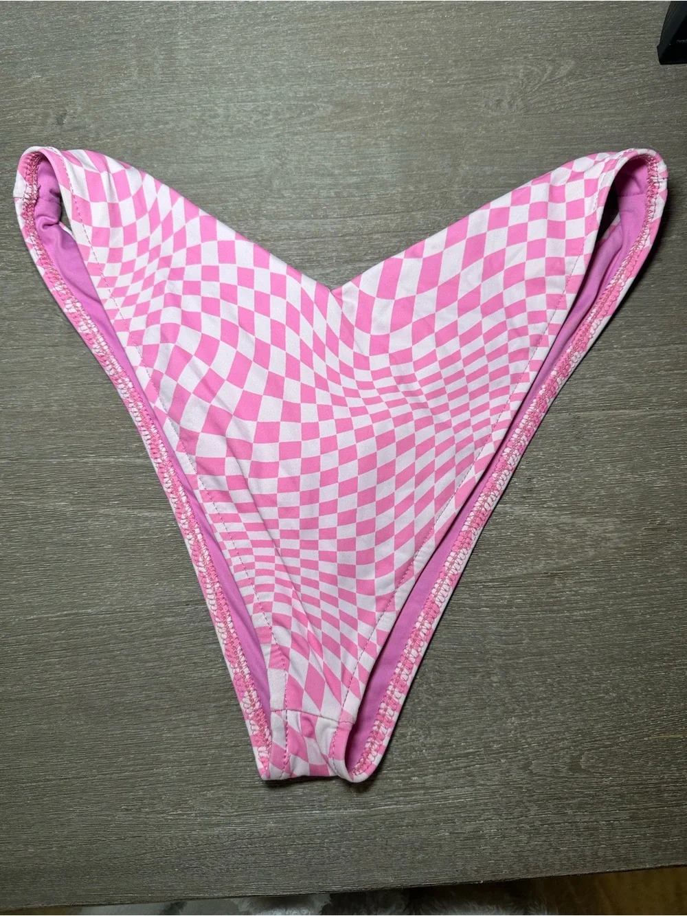 Frankie’s Bikinis Pink Morrison Enzo Cheeky Bikini Swim Bottom